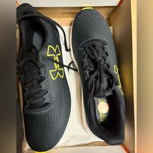 Under Armour Black Sneakers with Yellow Accents